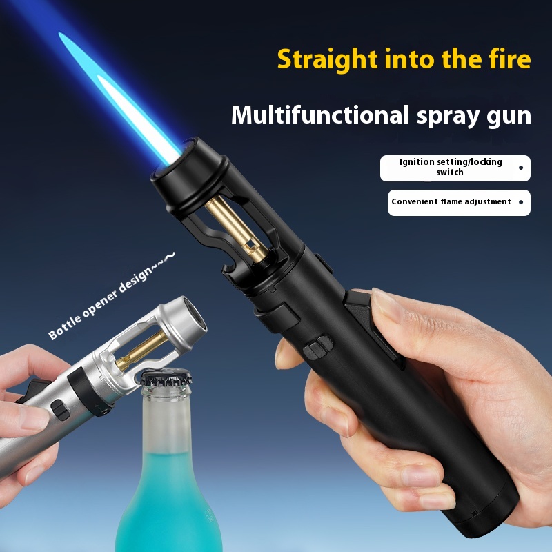 Camping Cooking Torch - Metalowa zapalniczka jetowa odporna na wiatr,