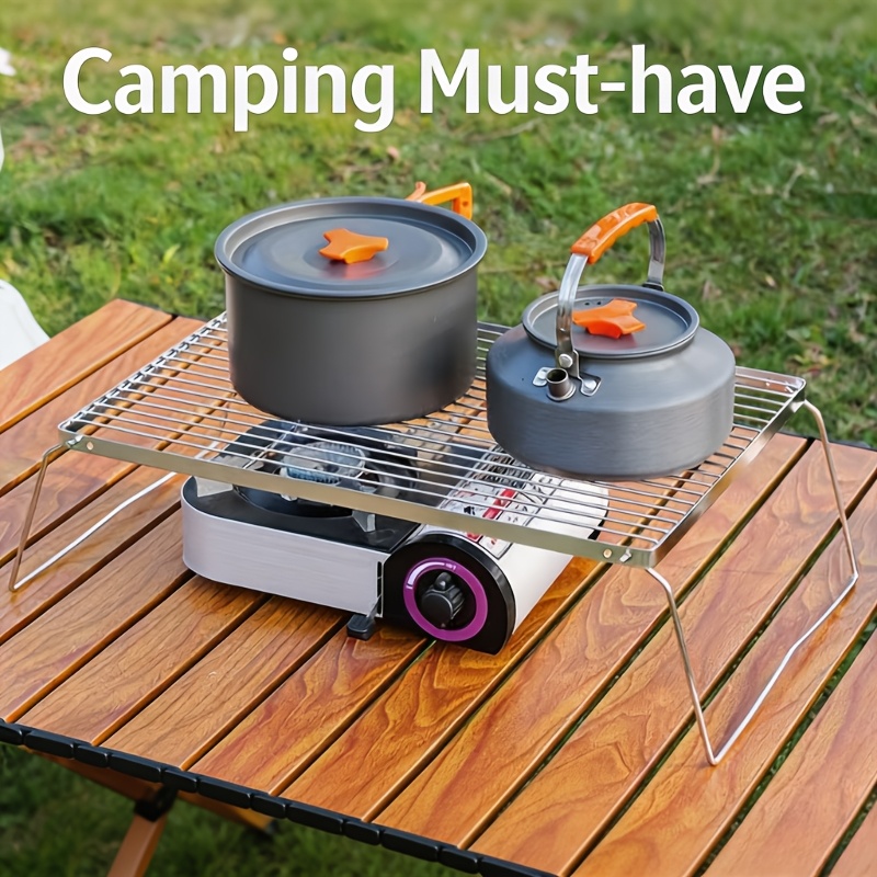 Camping Cooking Utilities - Przenośny Składany Stojak na Ognisko ze