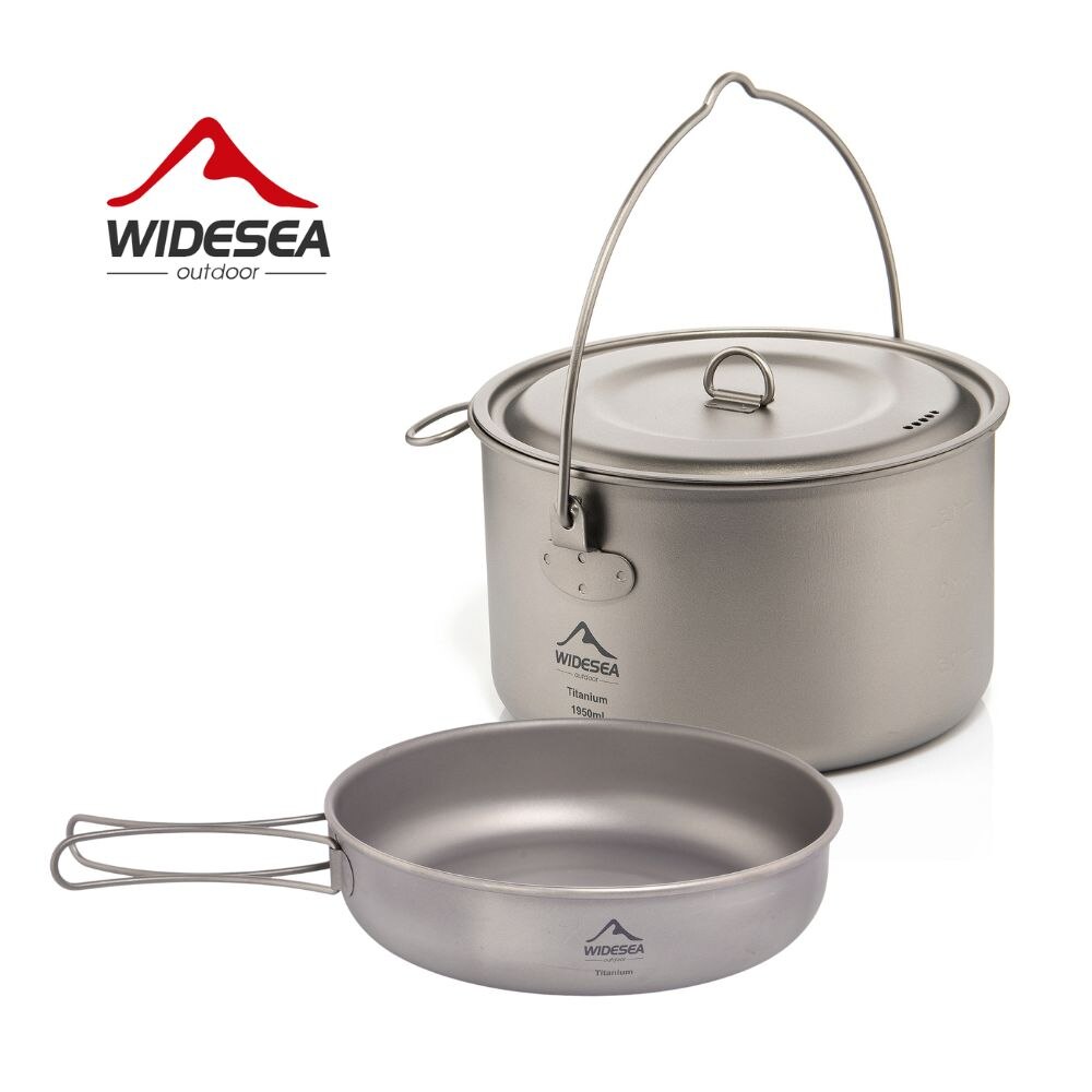 Camping Cooking Hardware - Widesea Camping zastawa stołowa tytanowy zestaw