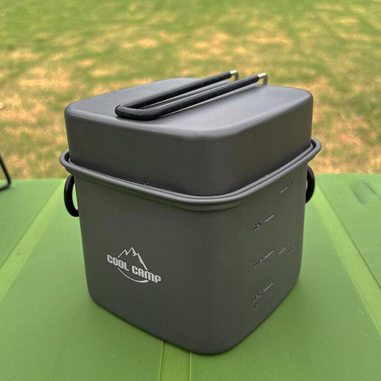 Camping Cooking Pan - Zestaw naczyń kempingowych Patelnia Podróżna Lekka