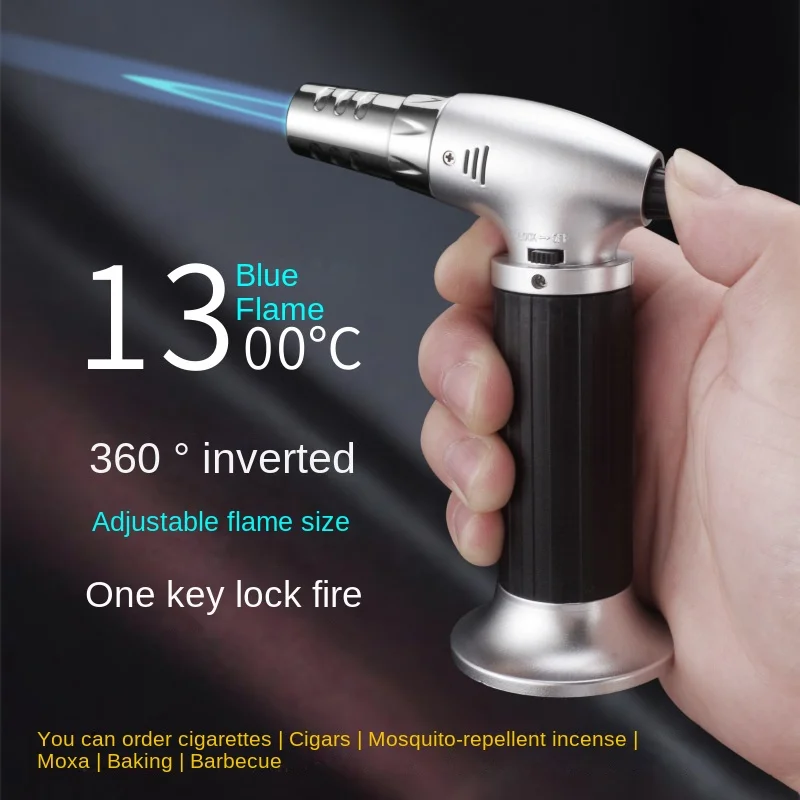 Camping Cooking Torch - Niebieski płomień butanowy palnik wielokrotnego napełniania