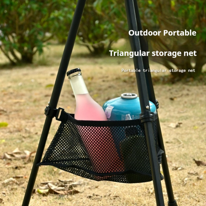 Camping Cooking Table Foldable - Przenośna trójkątna siatka do przechowywania pod