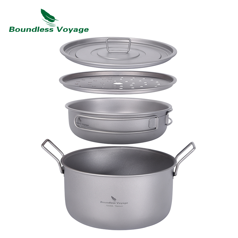 Camping Cooking Hardware - Boundless Voyage Camping garnek do gotowania
