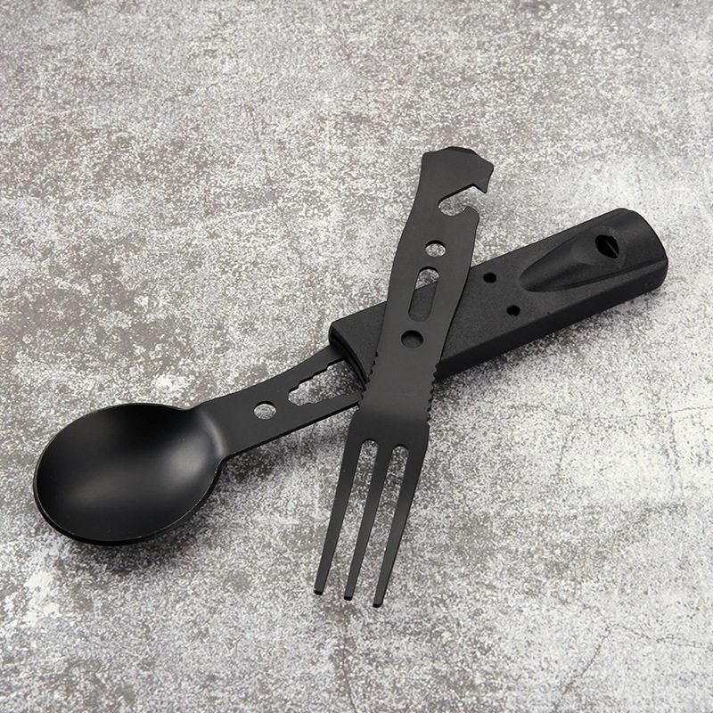 Zestaw sztućców kempingowych z – Camping Cooking Set Stainless Steel recenzja i cena