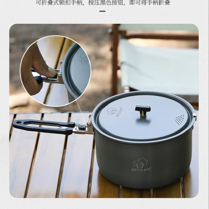 Garnek kempingowy Bulin BL200- – Camping Cooking Set Stainless Steel recenzja i cena