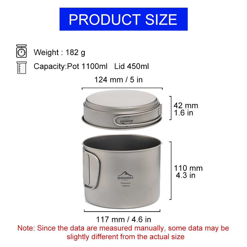 Widesea Ultralekki Tytanowy Ga – Camping Cooking Set Stainless Steel recenzja i cena