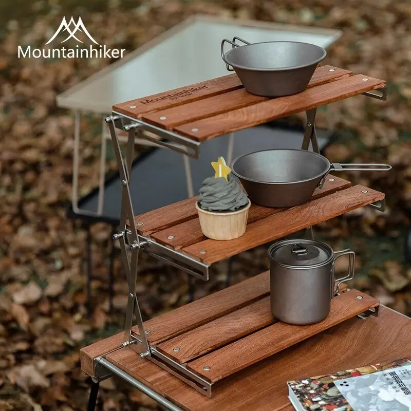 MOUNTAINHIKER Trzypoziomowy Re – Camping Cooking Table Foldable recenzja i cena