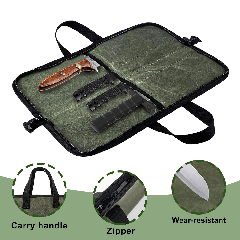 Torba na noże z woskowanego pł – Camping Cooking Utilities recenzja i cena