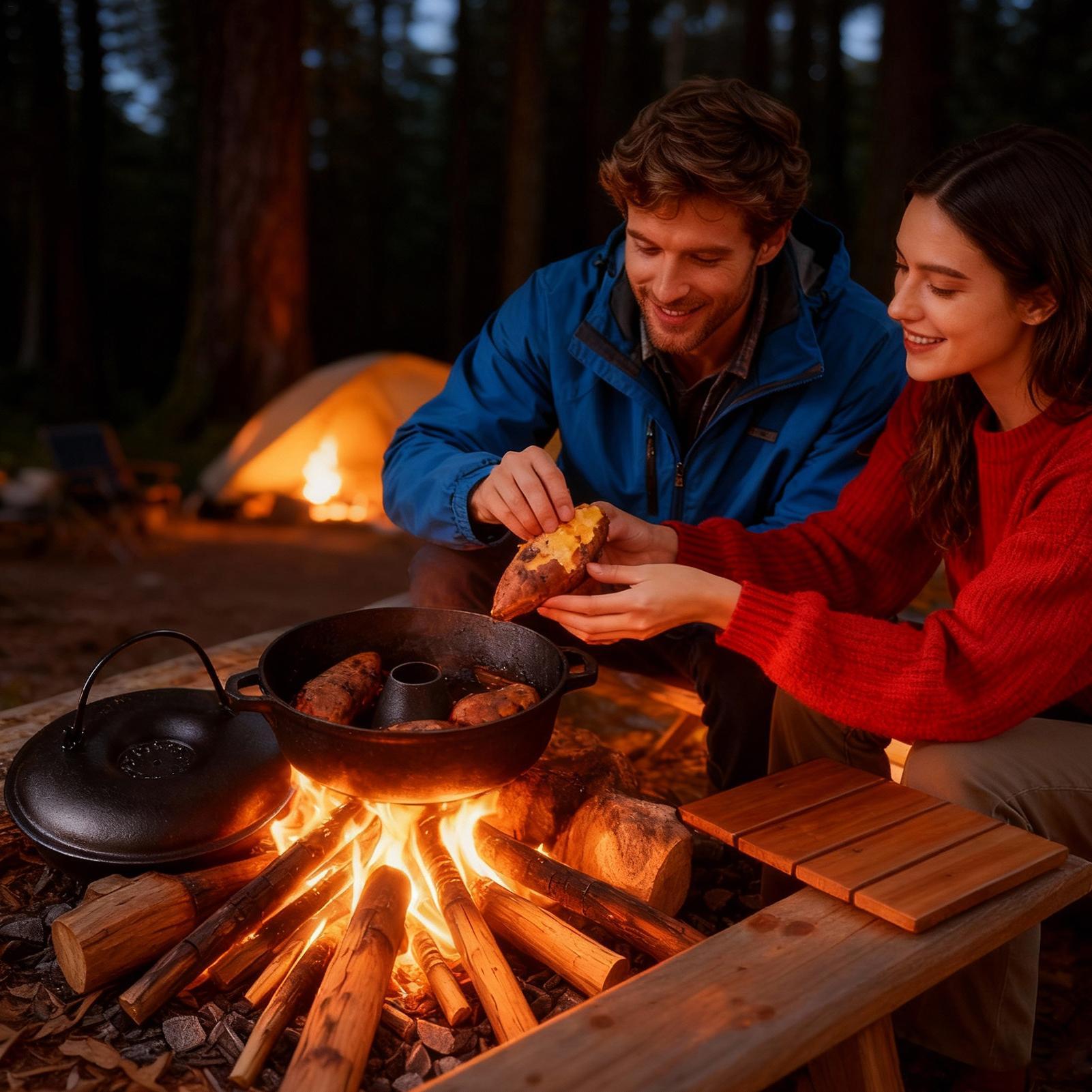 Żeliwny garnek do gotowania, w – Camping Cooking Ovens recenzja i cena