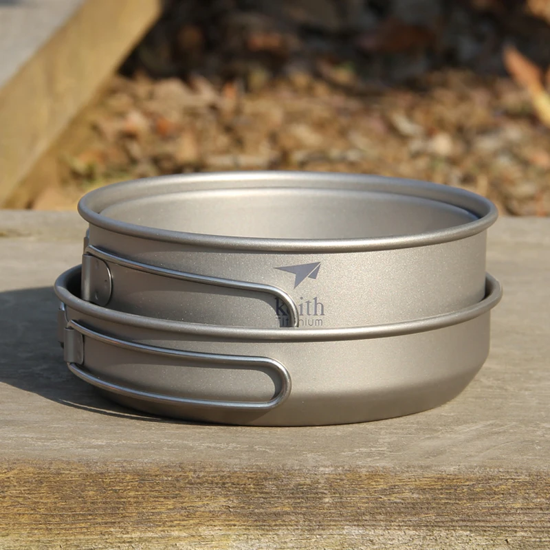 Keith 3PCS Titanium Cookware P – Camping Cooking Pan recenzja i cena