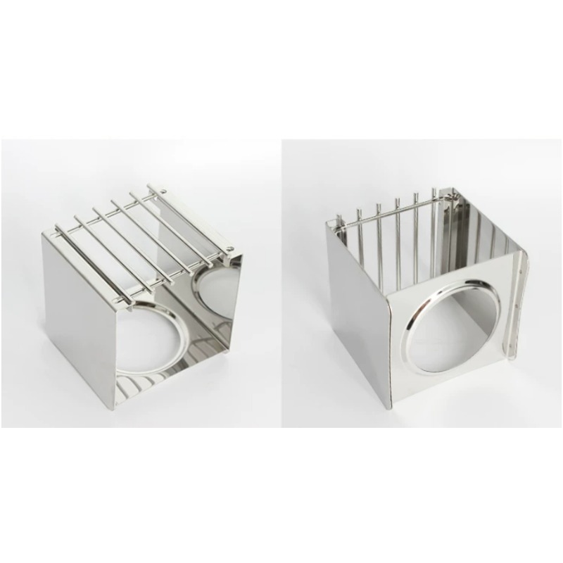Stalowy kwadratowy stojak na k – Camping Cooking Set Stainless Steel recenzja i cena