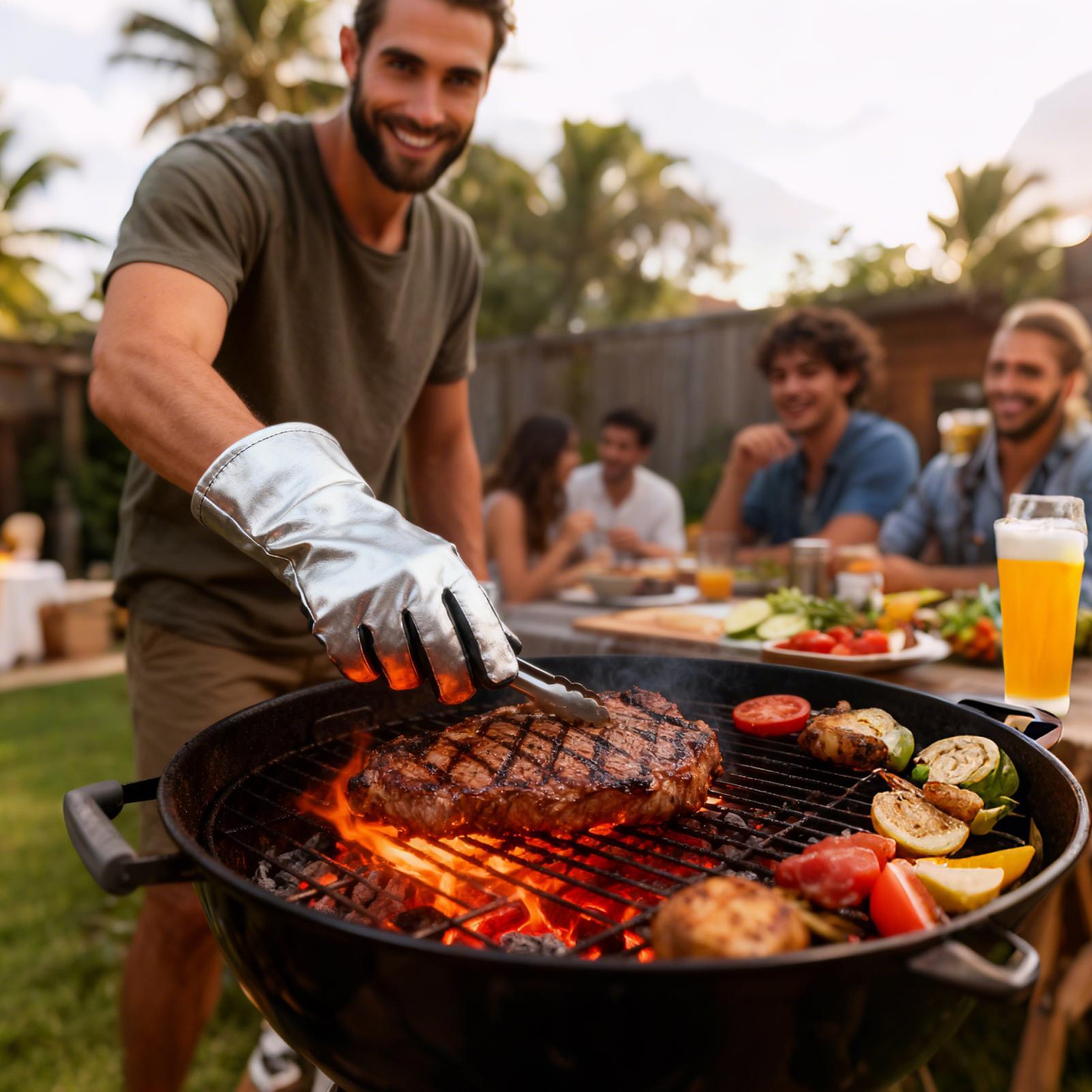 Rękawice do grilla izolowane,  – Camping Cooking Ovens recenzja i cena