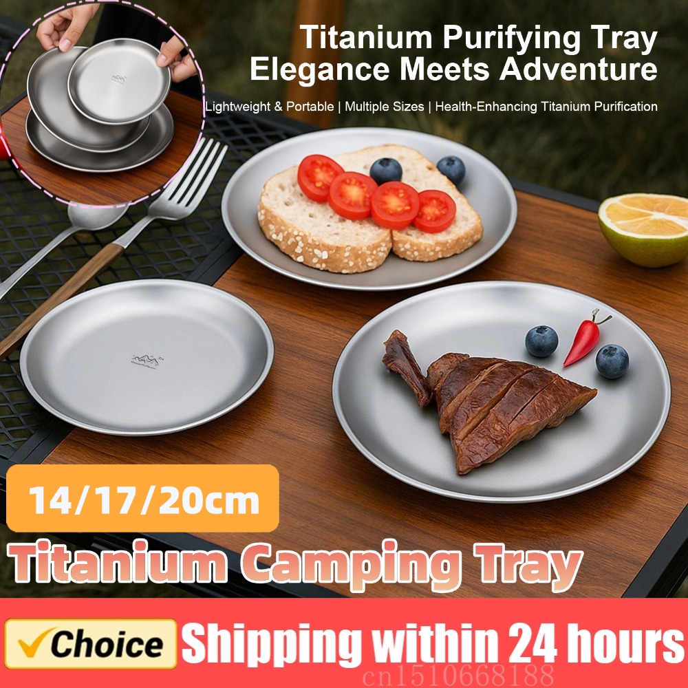 Talerz kempingowy tytanowy 14/ – Camping Cooking Set Stainless Steel recenzja i cena