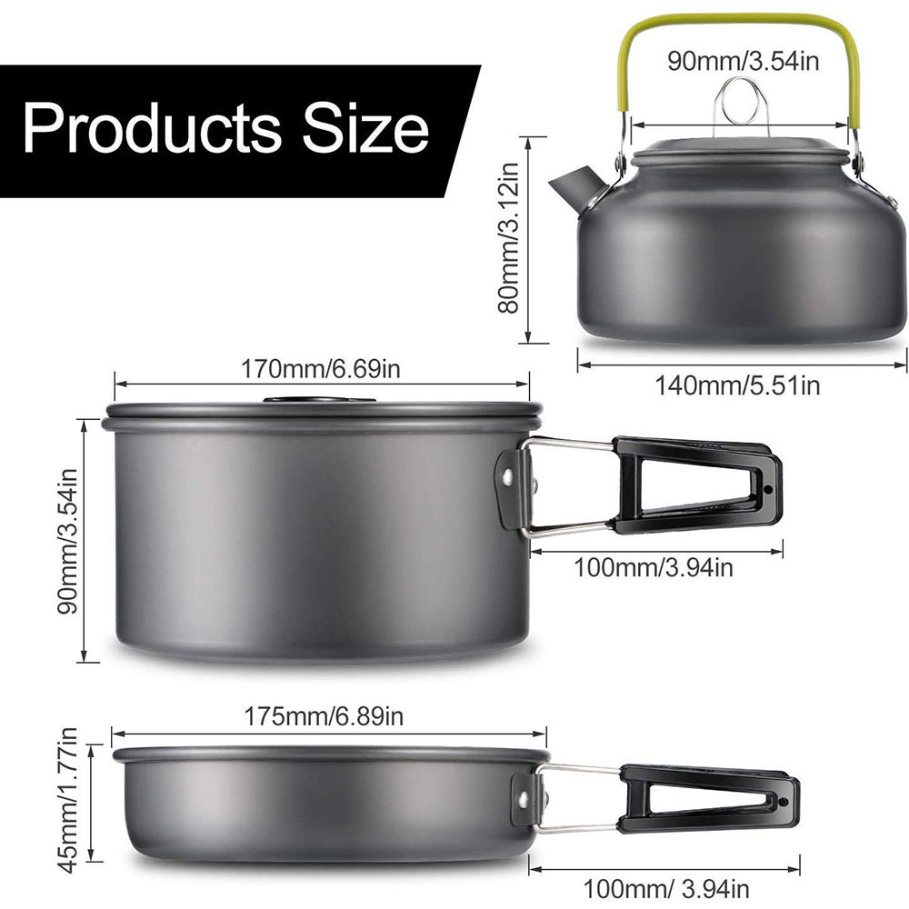 Zestaw naczyń kuchennych do bi – Camping Cooking Utilities recenzja i cena