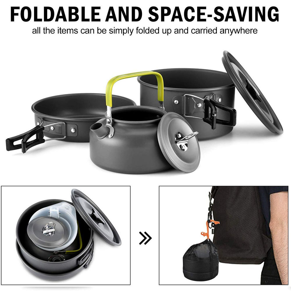 Zestaw naczyń kuchennych do bi – Camping Cooking Utilities recenzja i cena