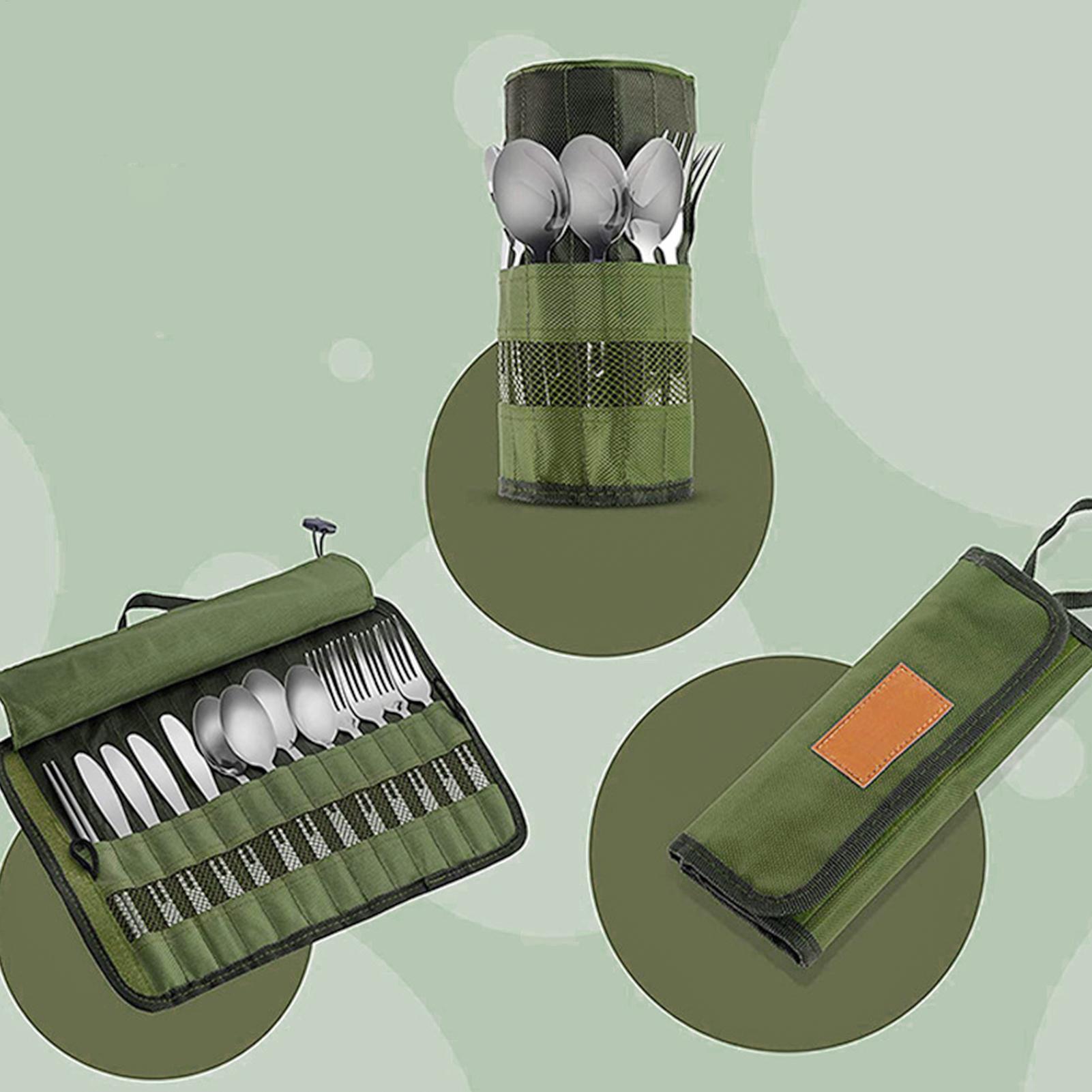 Torba na sztućce kempingowe, z – Camping Cooking Utensil Roll recenzja i cena