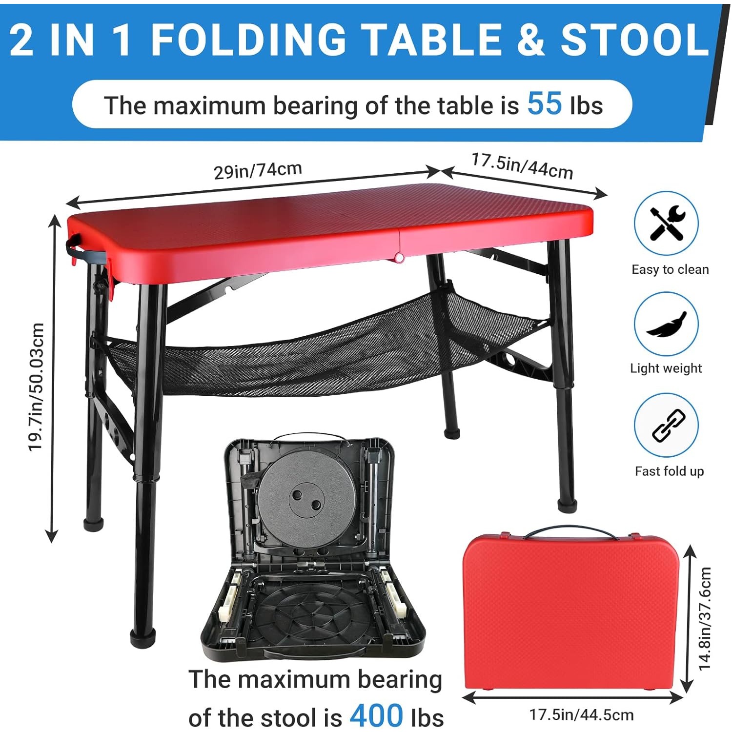 Zestaw składanych stołów i sto – Camping Cooking Table Foldable recenzja i cena