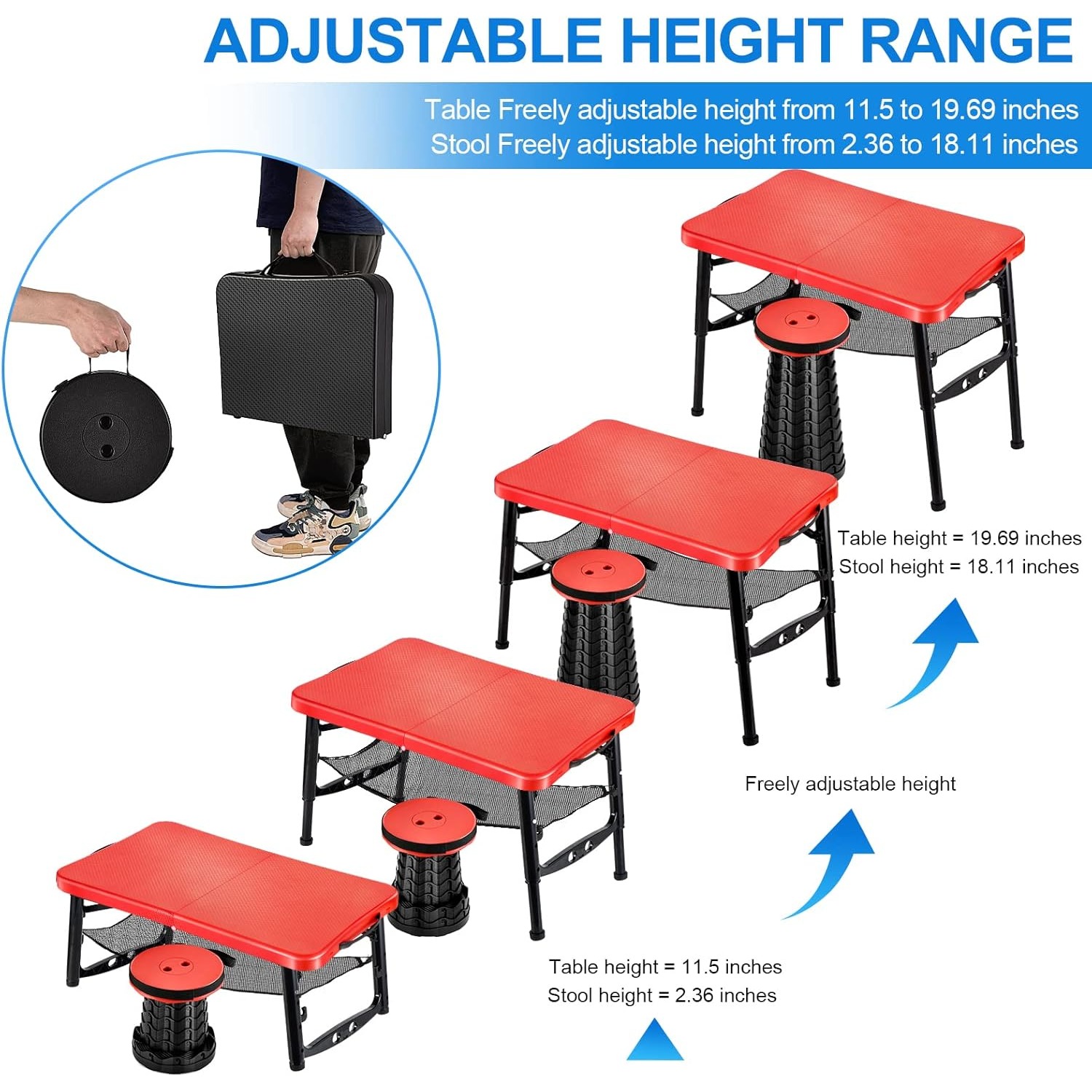 Zestaw składanych stołów i sto – Camping Cooking Table Foldable recenzja i cena
